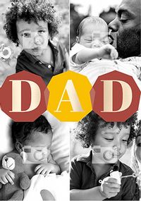 Tap to view DAD Multi Photo Father's Day Card