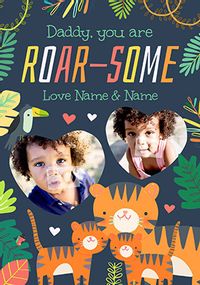 Roar-Some Photo Father's Day Card