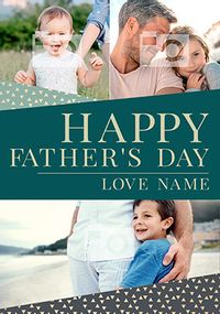 Multi Photo Happy Father's Day Card