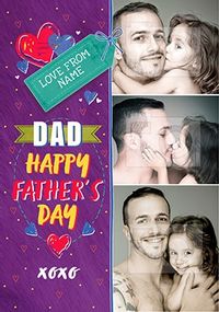Tap to view Dad Happy Father's Day Multi Photo Card