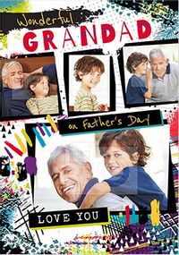 Tap to view Wonderful Grandad Multi Photo Father's Day Card