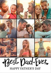 Tap to view Best Dad Ever Multi Photo Father's Day Card