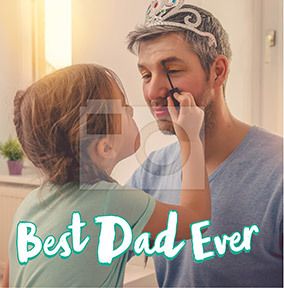 Best Dad Ever Square Photo Card