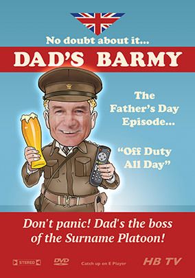 Dad's Barmy Photo Father's Day Card