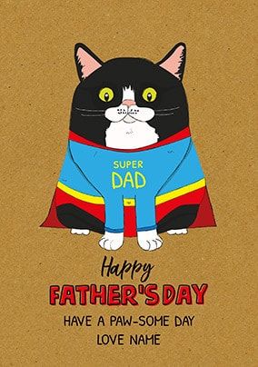 PawSome Father's Day Personalised Card