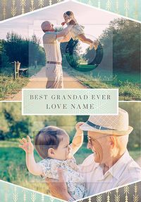 Tap to view Best Grandad Ever Photo Upload Card