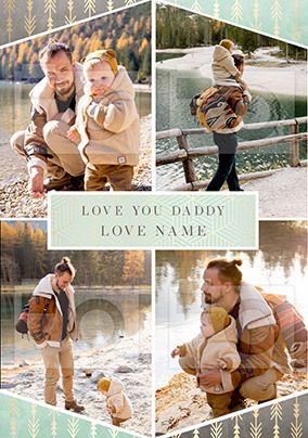Love You Daddy Photo Upload Card