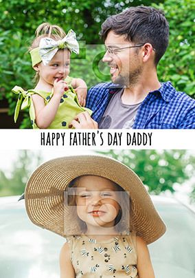 Happy Father's Day Daddy Multi Photo Card