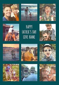 Happy Father's Day Photo Personalised Card