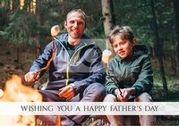 Wishing you a Happy Father's Day Photo Card - Text Banner