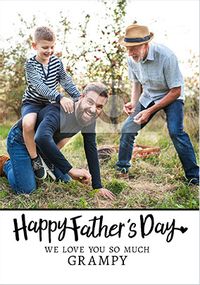 Tap to view Happy Father's Day Grampy Photo Card