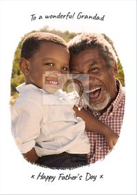 Wonderful Grandad Father's Day Photo Card