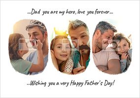 Dad You are my Hero Photo Father's Day Card