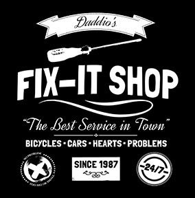 Daddio's Fix It Shop Personalised Card
