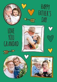 Love You Grandad Multi Photo Upload Card