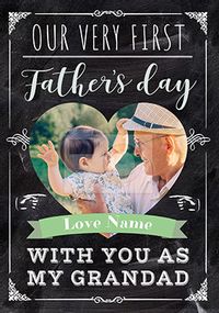 First Father's Day with Grandad Photo Card