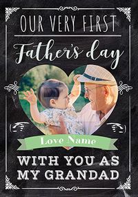 Tap to view First Father's Day with Grandad Photo Card