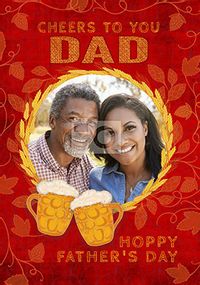 Hoppy Father's Day Photo Card