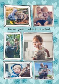 Tap to view Love You Lots Grandad Multi Photo Card