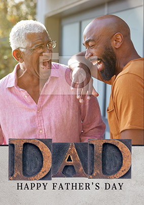 Dad photo Fathers Day Card
