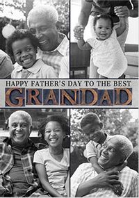 Tap to view Grandad 4 photo Father's Day Card