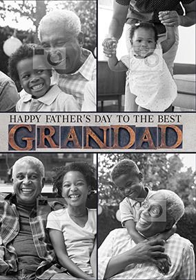 Grandad 4 photo Father's Day Card