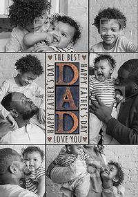 Tap to view Dad 6 photo Father's Day Card