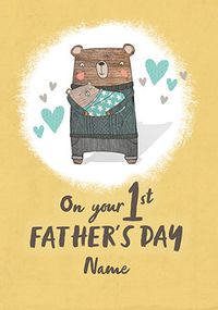 Bear Hug 1st Father's Day Card