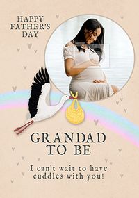 Tap to view Grandad to be photo Father's Day Card