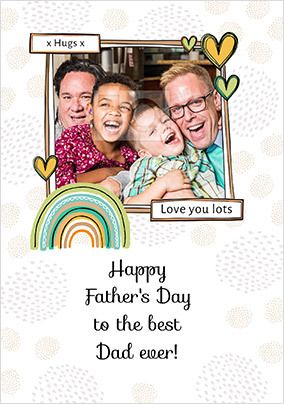 Best Dad Ever photo Father's Day Card