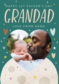 Tap to view 1st Father's Day Grandad Photo Card