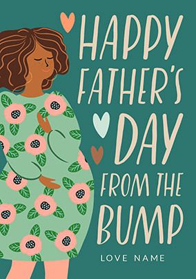 From the Bump on Father's Day Personalised Card