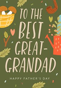 Great Grandad on Father's Day Personalised Card