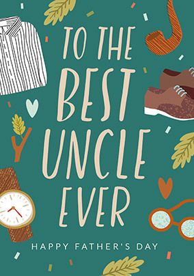 Best Uncle Ever Personalised Father's Day Card