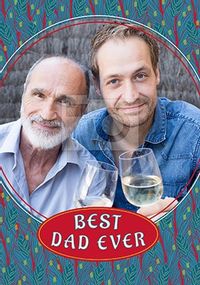 Tap to view Best Dad Ever Circle Photo Father's Day Card