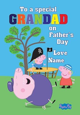 Peppa Pig Father's Day Card - Special Grandad