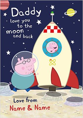 Peppa Pig Daddy Father's Day Card