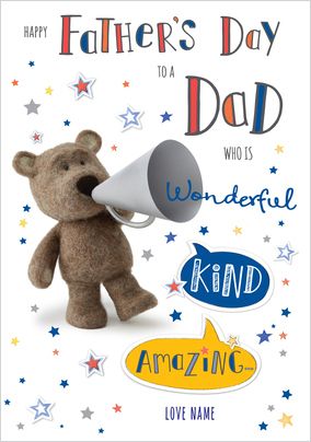 Barley Bear - A Wonderful Dad Father's Day Card