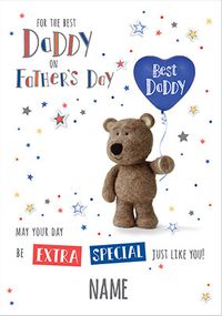 Tap to view Barley Bear - Best Daddy Father's Day personalised Card