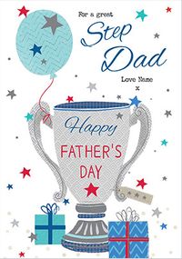 Tap to view Great Step Dad on Father's Day personalised Card