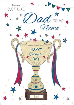 Like a Dad personalised Father's Day Card