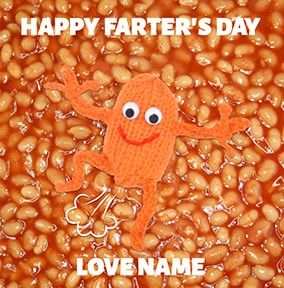 Baked Beans Father's Day Card