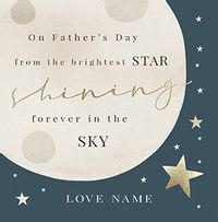 Tap to view Father's Day from the Brightest Star Personalised Card