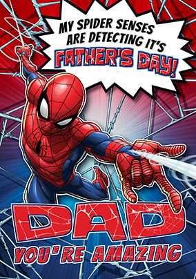 Spider-Man Father's Day Dad card