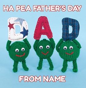 Happy Father's Day Peas Card - Knit & Purl