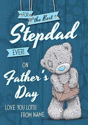 Me To You Stepdad Father's Day Personalised Card
