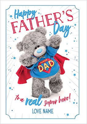 Me To You Hero Dad Personalised Fathers Day Card