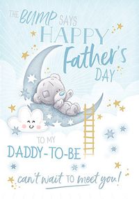 Me To You - The Bump Says Happy Father's Day Personalised Card
