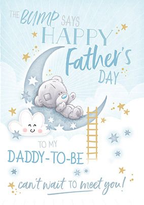 Me To You - The Bump Says Happy Father's Day Personalised Card