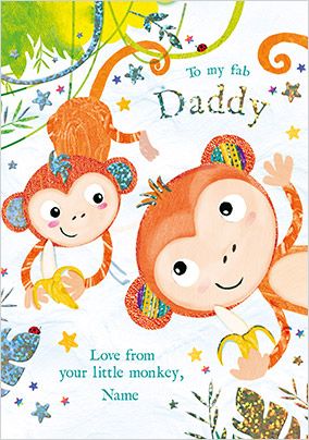 From your little Monkey personalised Card